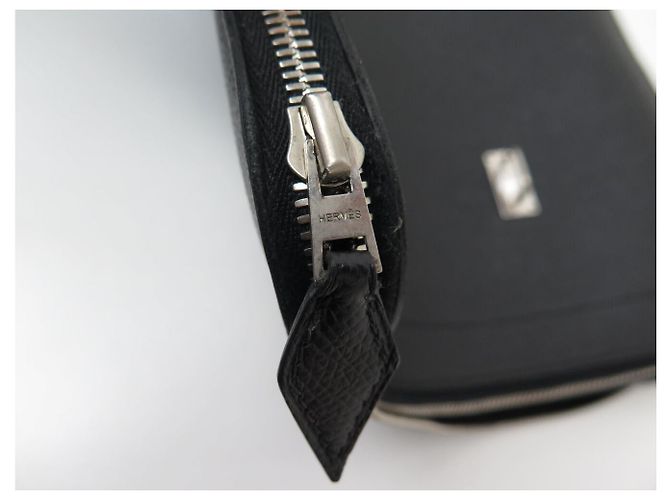 Hermès MALLETTA HERMES 57 IN CUOIO EPSOM NERO PER MACBOOK - vista 14