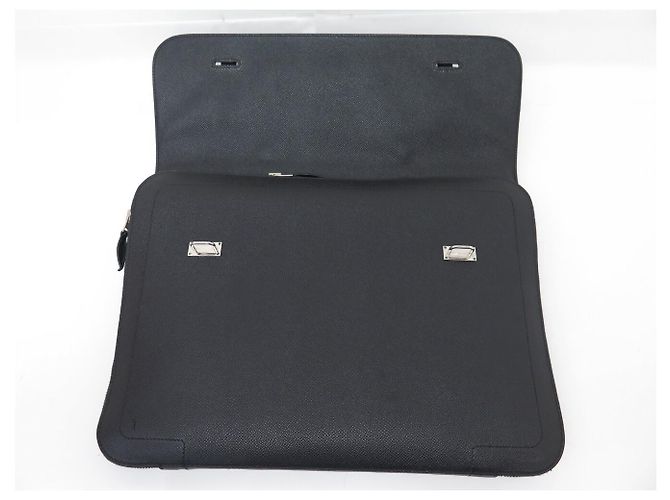 Hermès MALLETTA HERMES 57 IN CUOIO EPSOM NERO PER MACBOOK - vista 6
