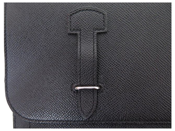 Hermès MALLETTA HERMES 57 IN CUOIO EPSOM NERO PER MACBOOK - vista 8