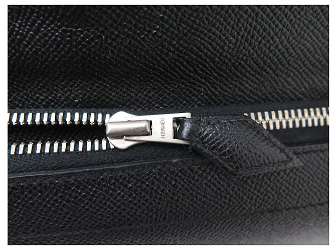 Hermès MALLETTA HERMES 57 IN CUOIO EPSOM NERO PER MACBOOK - vista 9