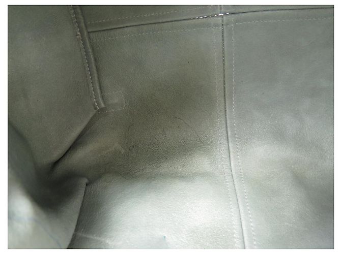 BOLSA DE MÃO CHANEL BOLSA DE COMPRAS CAMÉLIA COURO SUEDE CINZA BOLSA TOTE - vista 10