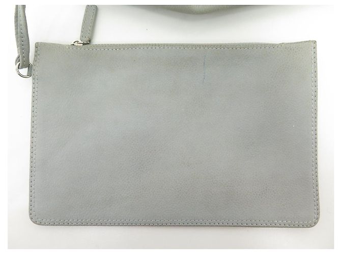 BOLSA DE MÃO CHANEL BOLSA DE COMPRAS CAMÉLIA COURO SUEDE CINZA BOLSA TOTE - vista 17
