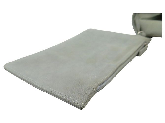 BOLSA DE MÃO CHANEL BOLSA DE COMPRAS CAMÉLIA COURO SUEDE CINZA BOLSA TOTE - vista 19