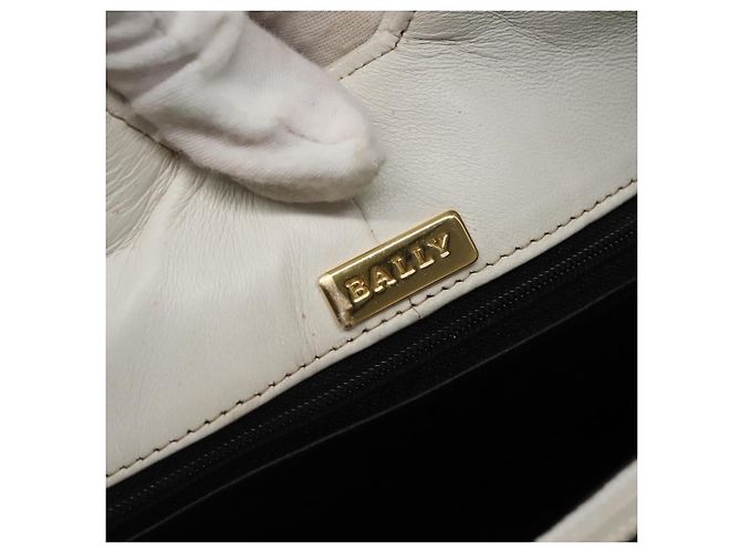 Bally Vintage gestepptes Leder Weiß - Ansicht 6