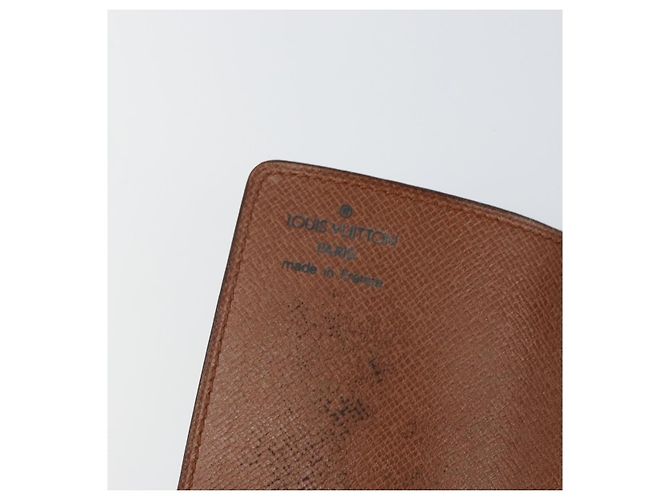 Porta carte a pressione Louis Vuitton Monogram in tela Marrone - vista 6