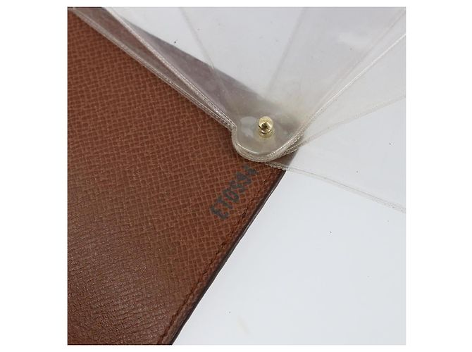 Porta carte a pressione Louis Vuitton Monogram in tela Marrone - vista 7