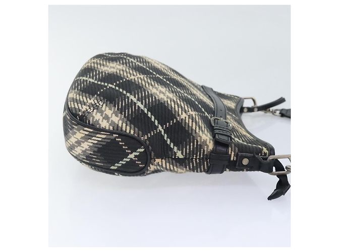 Burberry Nova Check Etichetta Blu Tela Nero - vista 3