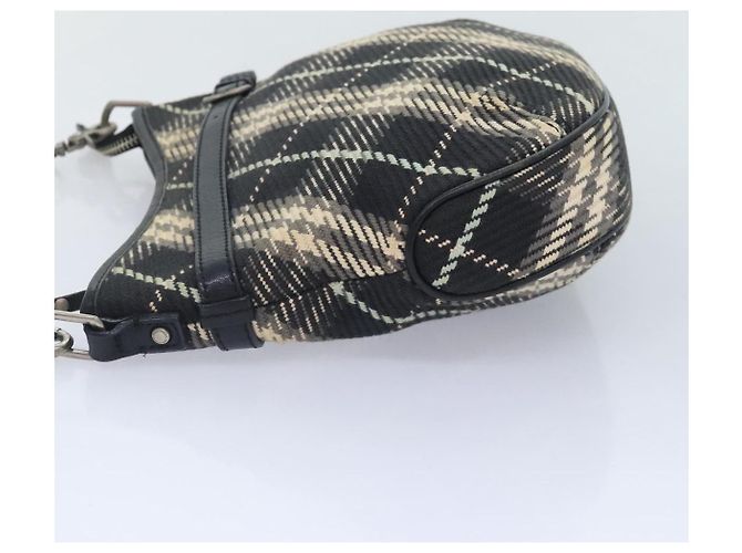 Burberry Nova Check Etichetta Blu Tela Nero - vista 4