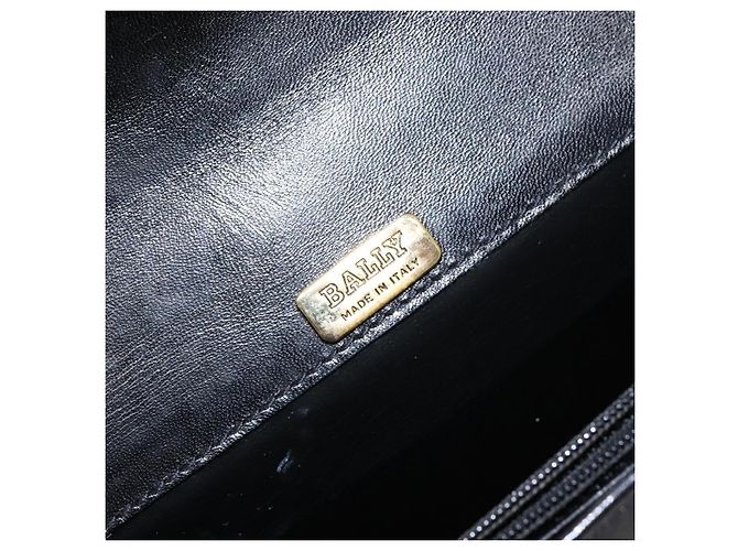 Bally Handtasche aus Leder Schwarz - Ansicht 6