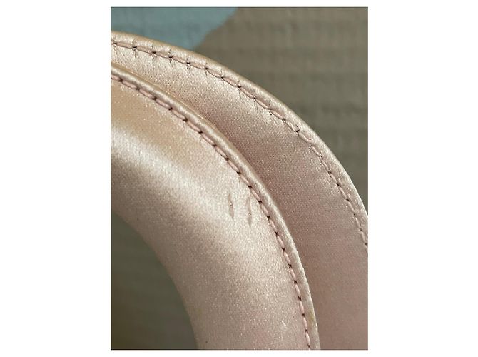 Dior Borsa Lady Dior East West in satin di seta rosa - vista 8