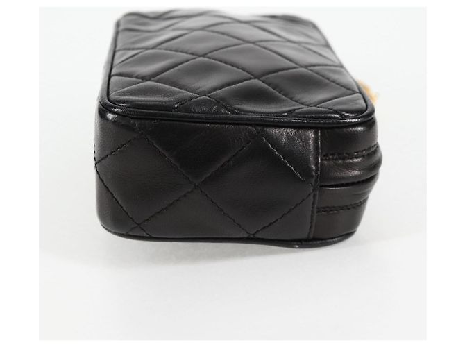 Bolsa de couro Chanel Camera CC com tassel Preto - vista 3