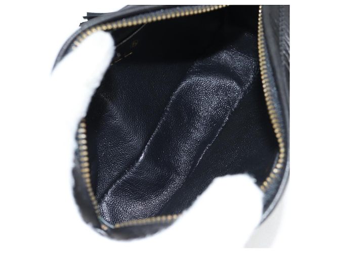 Bolsa de couro Chanel Camera CC com tassel Preto - vista 5