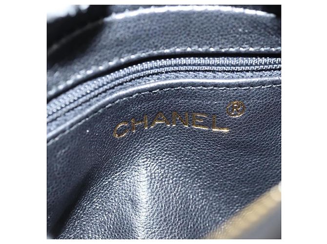 Bolsa de couro Chanel Camera CC com tassel Preto - vista 6