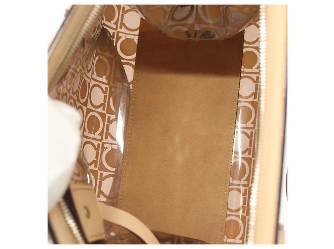 Borsa Gancini in vinile Salvatore Ferragamo Marrone - vista 5