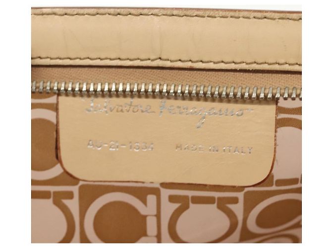 Borsa Gancini in vinile Salvatore Ferragamo Marrone - vista 6