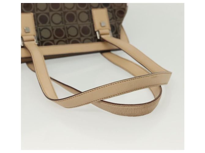 Borsa Gancini in vinile Salvatore Ferragamo Marrone - vista 7