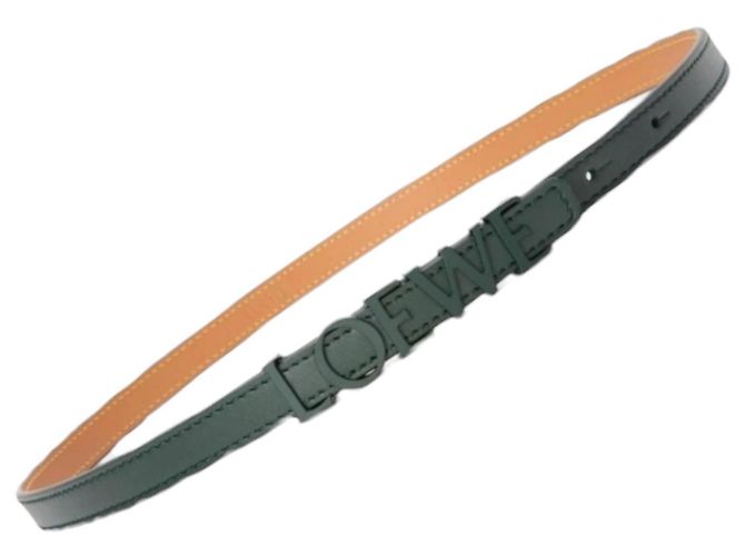 Cintura Loewe Bold in pelle verde - vista 16