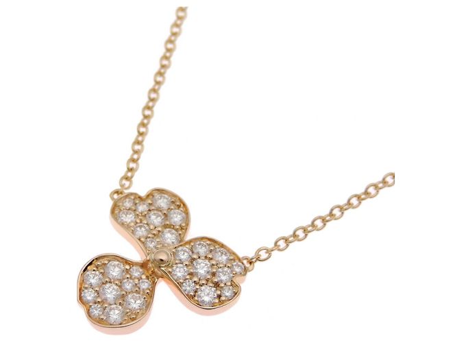 Tiffany & Co Collana in diamante Tiffany Paper Flower in oro rosa D'oro - vista 2