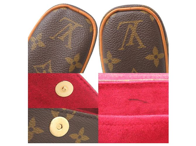 Borsa a mano donna Louis Vuitton Sonatine M51902 Marrone Monogramma - vista 10