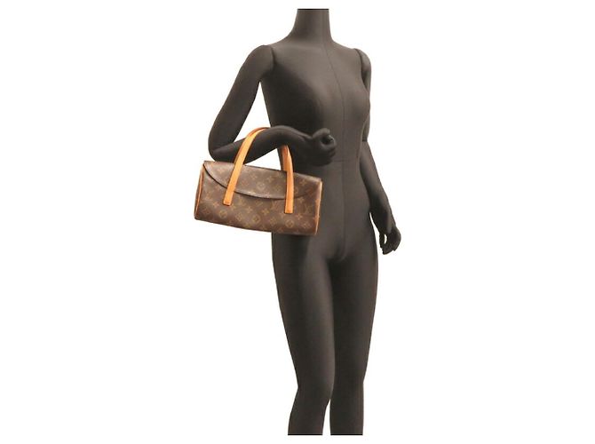 Borsa a mano donna Louis Vuitton Sonatine M51902 Marrone Monogramma - vista 9