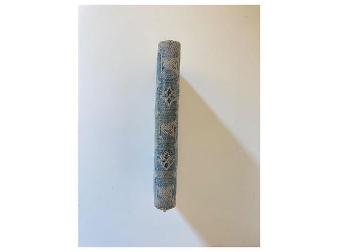 Portafoglio lungo Louis Vuitton denim blu navy Blu scuro - vista 4