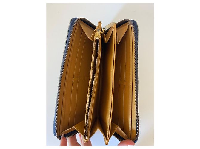 Portafoglio lungo Louis Vuitton denim blu navy Blu scuro - vista 5
