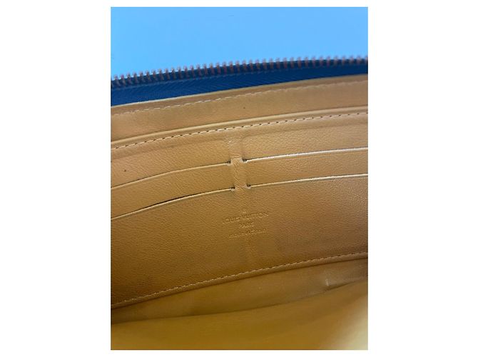 Portafoglio lungo Louis Vuitton denim blu navy Blu scuro - vista 6
