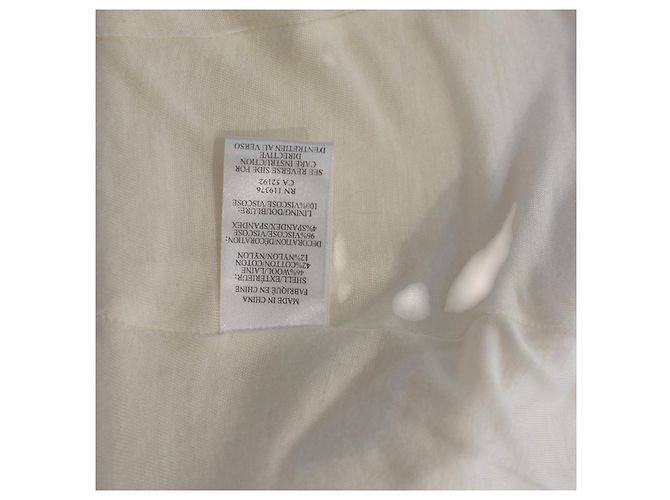 Helmut Lang Oversized Off-White Wool Zip Jacket – Size P (XS/S) Zipper closure Cream - view 4