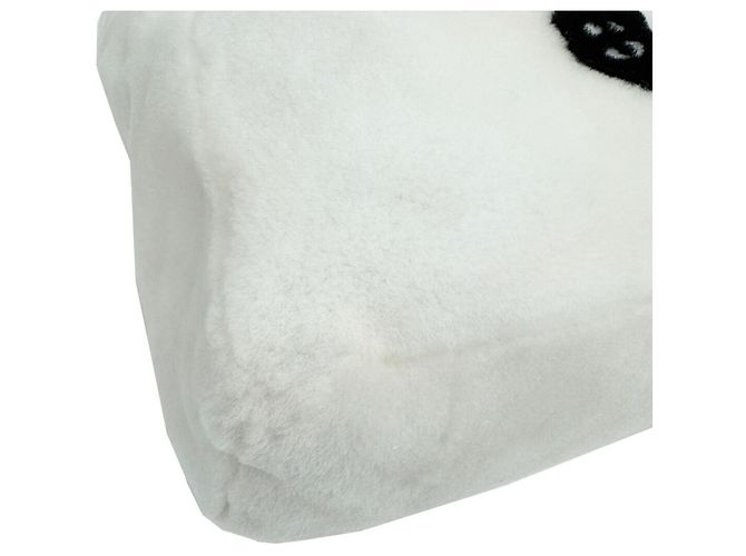 Borsa tote in terry con lettering Prada Bianco - vista 6