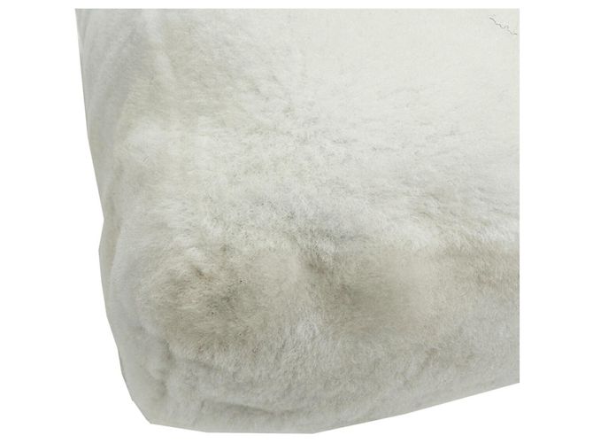 Borsa tote in terry con lettering Prada Bianco - vista 9