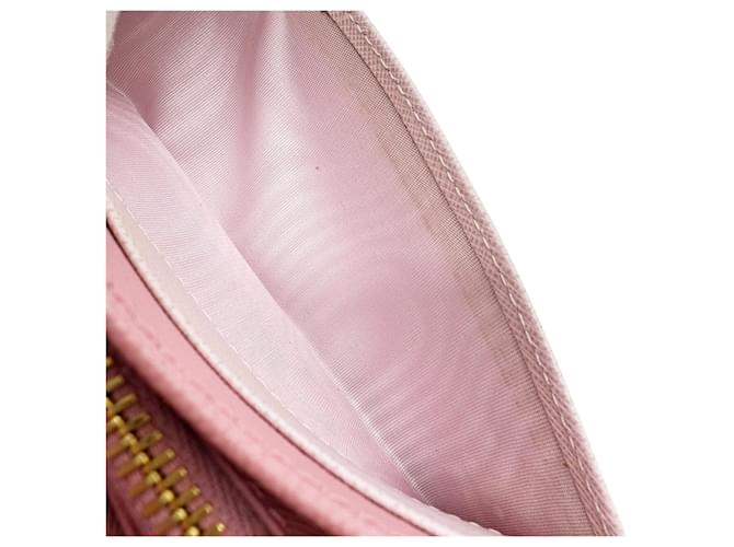Cartera larga Prada Saffiano rosa - vista 15
