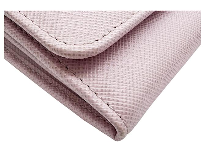 Cartera larga Prada Saffiano rosa - vista 3
