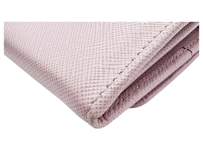 Cartera larga Prada Saffiano rosa - vista 6