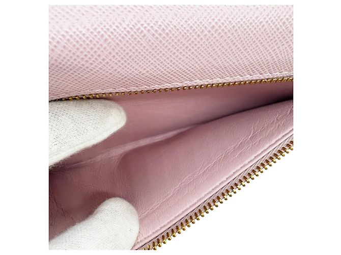 Cartera larga Prada Saffiano rosa - vista 9
