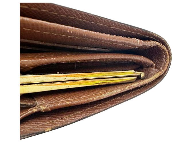 Billetera bi-fold Monogram Louis Vuitton Castaño - vista 10