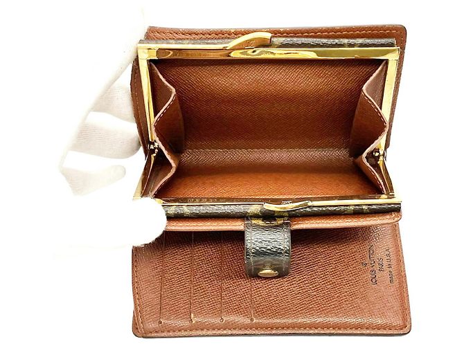Billetera bi-fold Monogram Louis Vuitton Castaño - vista 12