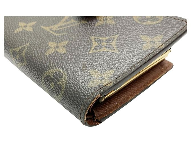 Billetera bi-fold Monogram Louis Vuitton Castaño - vista 6