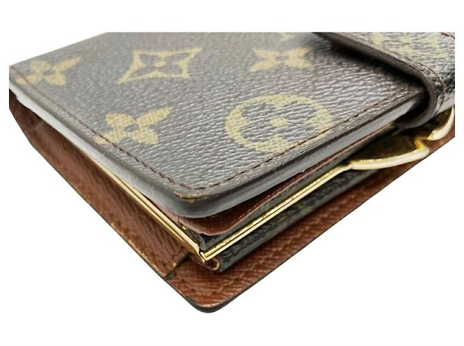 Billetera bi-fold Monogram Louis Vuitton Castaño - vista 7