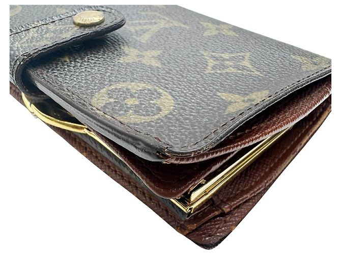 Billetera bi-fold Monogram Louis Vuitton Castaño - vista 8