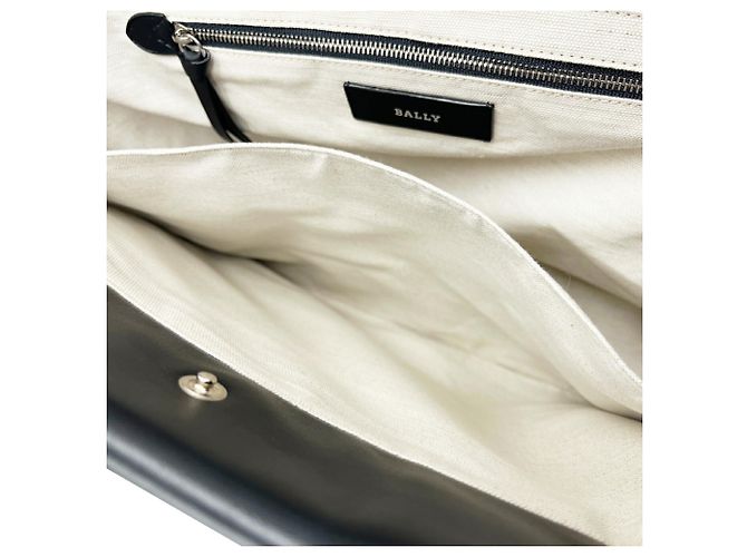 Bally Canvas- und Leder-Shopper Schwarz - Ansicht 15