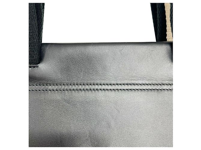 Bally Canvas- und Leder-Shopper Schwarz - Ansicht 17