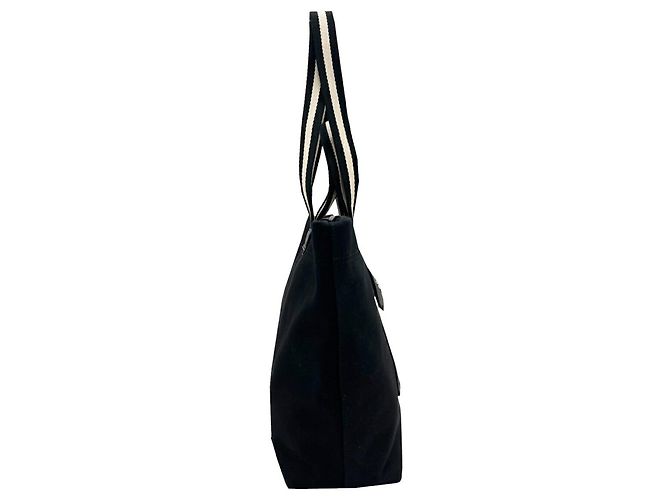Bally Canvas- und Leder-Shopper Schwarz - Ansicht 3