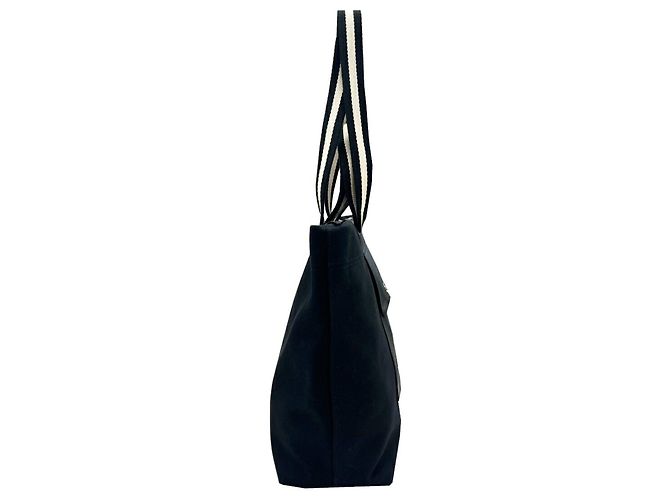 Bally Canvas- und Leder-Shopper Schwarz - Ansicht 4
