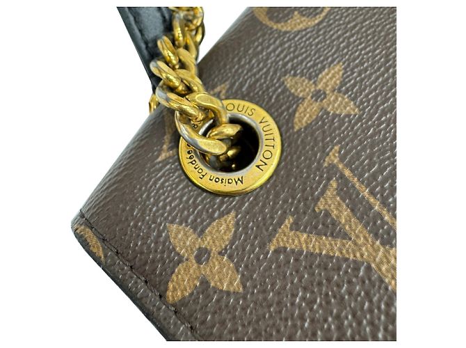 Borsa a Spalla Passy Louis Vuitton Marrone Nero - vista 12