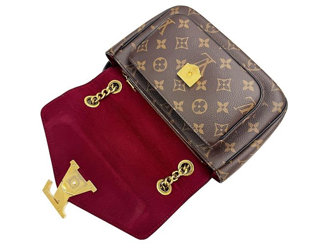 Borsa a Spalla Passy Louis Vuitton Marrone Nero - vista 14