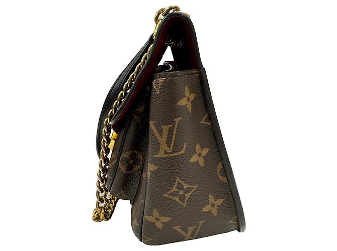 Borsa a Spalla Passy Louis Vuitton Marrone Nero - vista 4