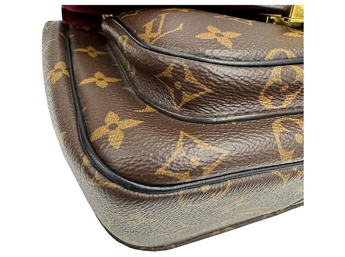 Borsa a Spalla Passy Louis Vuitton Marrone Nero - vista 6