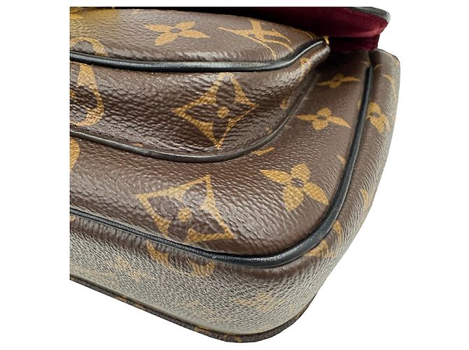 Borsa a Spalla Passy Louis Vuitton Marrone Nero - vista 7
