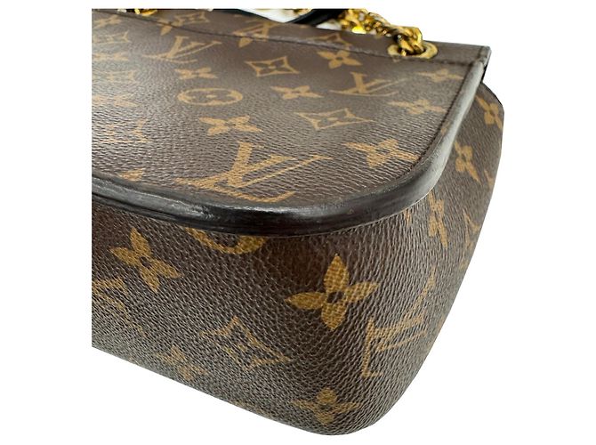 Borsa a Spalla Passy Louis Vuitton Marrone Nero - vista 9