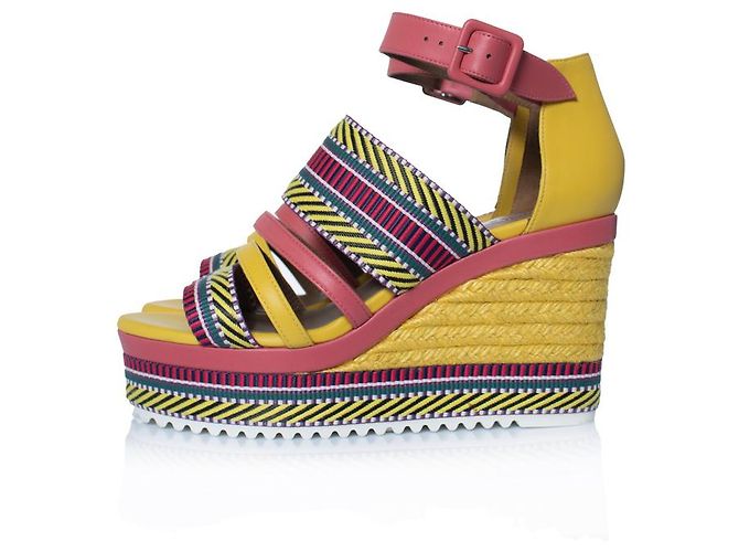 Ines Leder-Wedges von Hermès Mehrfarben - Ansicht 2
